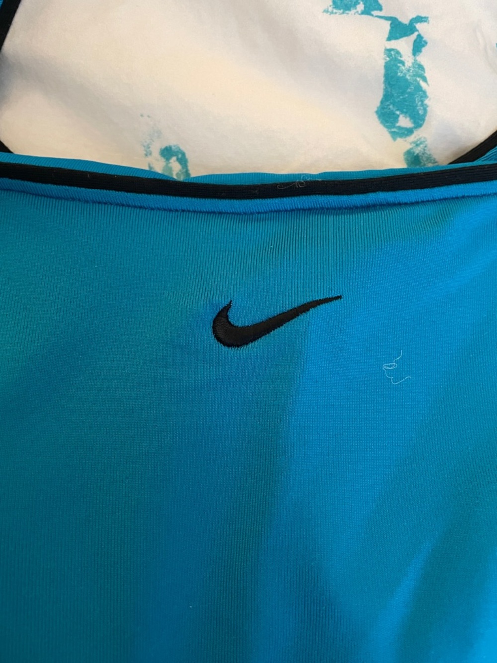 Nike Dry fit Teal Blue Athletic Tennis Golf  Dress with Black Waistband Sz S - Picture 2 of 16